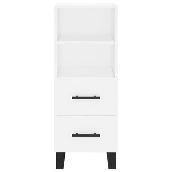 vidaXL skab 34,5x34x180 cm konstrueret træ hvid