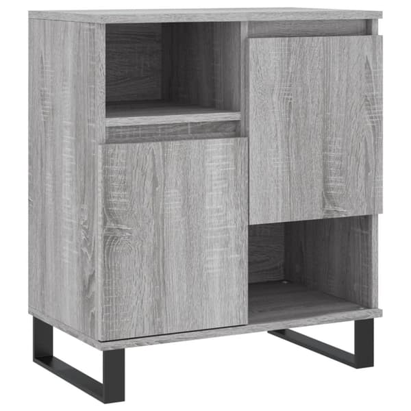 vidaXL Senkit 3 kpl harmaa Sonoma tekninen puu