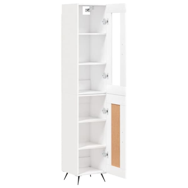 vidaXL skab 34,5x34x180 cm konstrueret træ hvid
