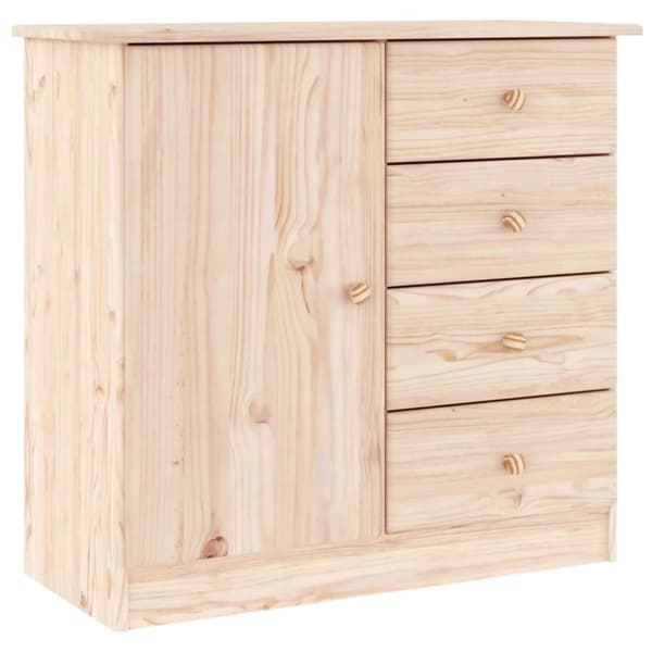vidaXL skænk ALTA 77x35x73 cm massivt fyrretræ