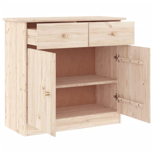vidaXL Skänk ALTA 77x35x73 cm massiv furu