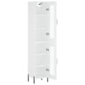 Miniatyrbilde 4 av 11: vidaXL Highboard hvit 34,5x34x180 cm konstruert tre