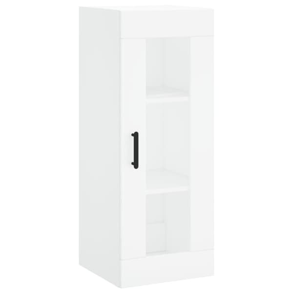 vidaXL Highboard hvit 34,5x34x180 cm konstruert tre