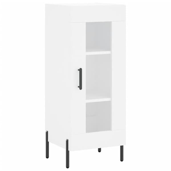 vidaXL Highboard hvit 34,5x34x180 cm konstruert tre