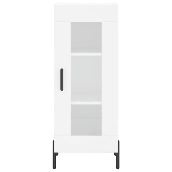 vidaXL Highboard hvit 34,5x34x180 cm konstruert tre