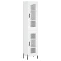 Miniatyrbilde 1 av 11: vidaXL Highboard hvit 34,5x34x180 cm konstruert tre