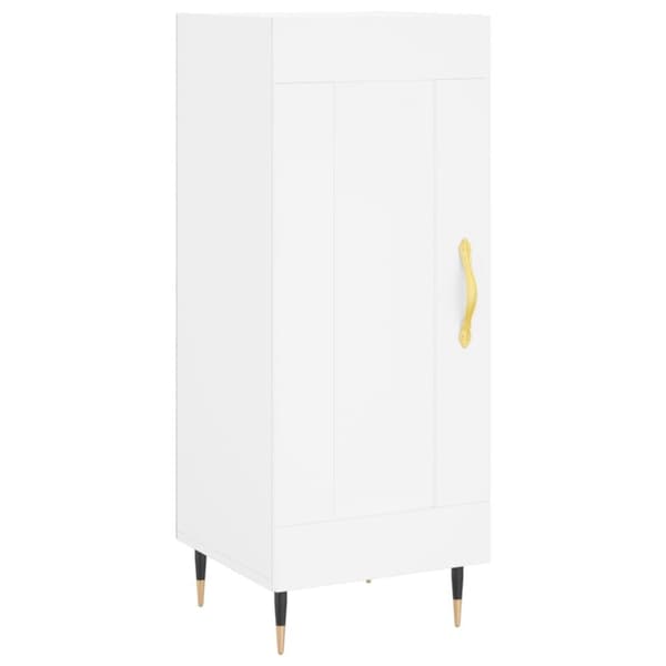 vidaXL Högskåp vit 34,5x34x180 cm konstruerat trä