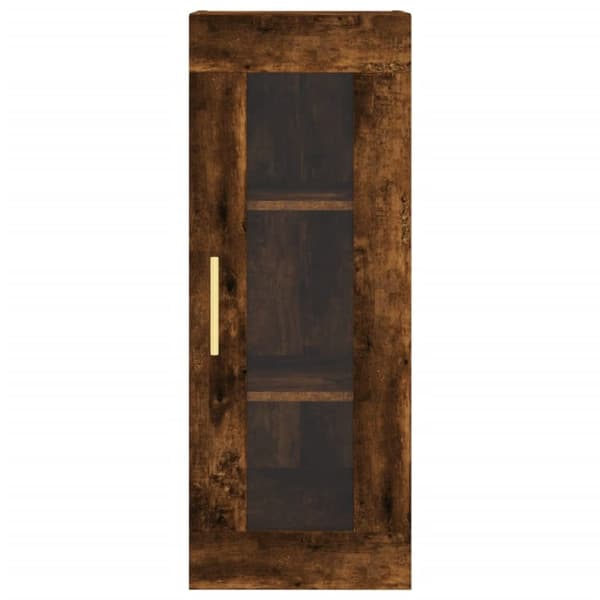 vidaXL Highboard røkt eik 34,5x34x180 cm konstruert tre