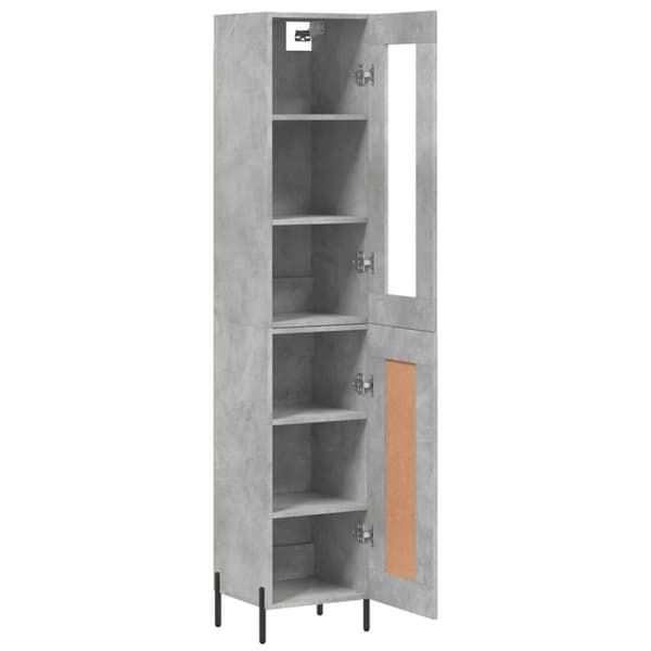 vidaXL skab 34,5x34x180 cm konstrueret træ betongrå