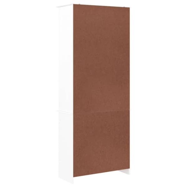 vidaXL Vitrinskåp ALTA 77x35x186,5 cm vit massiv furu