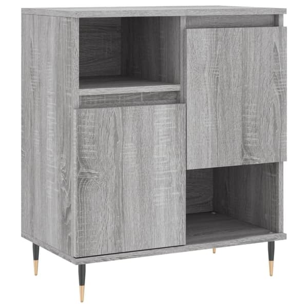 vidaXL Senkit 3 kpl harmaa Sonoma tekninen puu