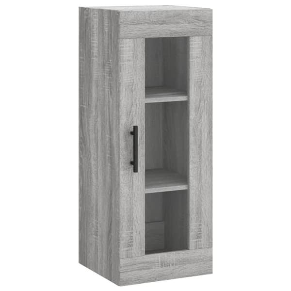 vidaXL Highboard grå sonoma 34,5x34x180 cm konstruert tre
