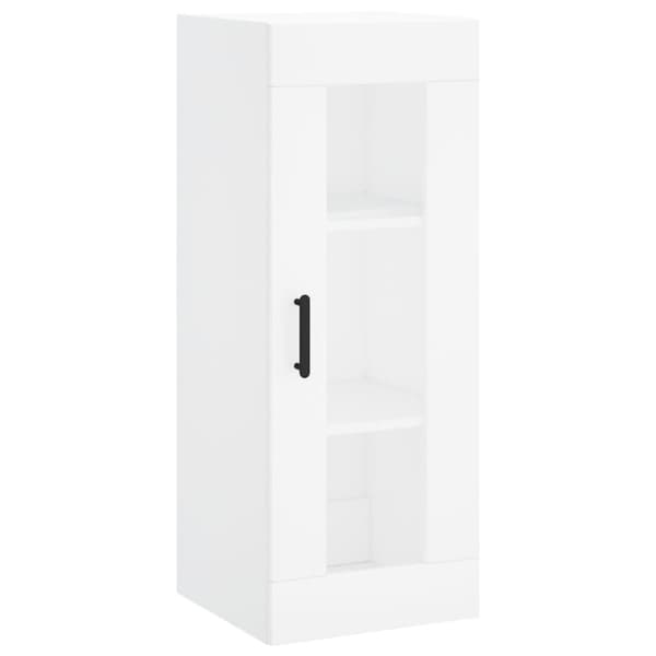vidaXL Highboard hvit 34,5x34x180 cm konstruert tre