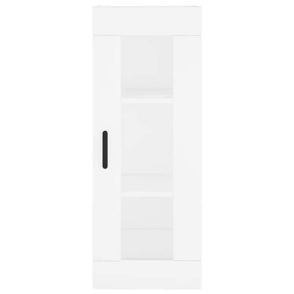 vidaXL Highboard hvit 34,5x34x180 cm konstruert tre