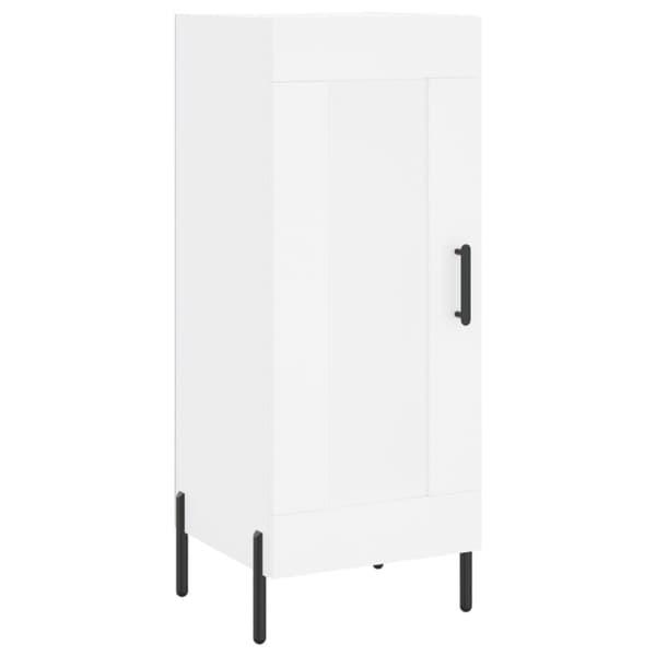 vidaXL Highboard hvit 34,5x34x180 cm konstruert tre