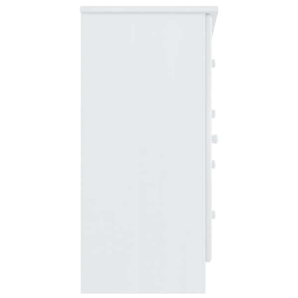 vidaXL Skänk ALTA vit 77x35x73 cm massiv furu