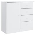 Miniatyrbild 1 av 10: vidaXL Skänk ALTA vit 77x35x73 cm massiv furu