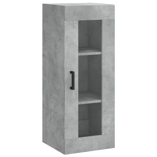 vidaXL Highboard betonggrå 34,5x34x180 cm konstruert tre