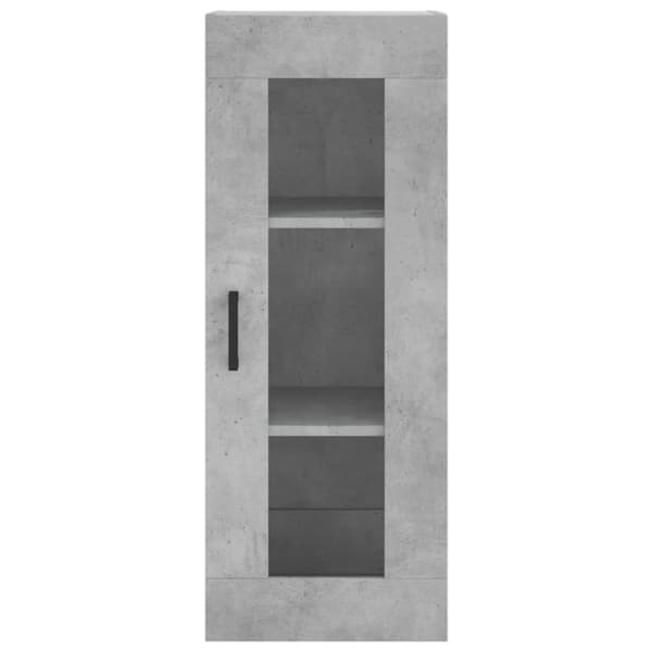 vidaXL Highboard betonggrå 34,5x34x180 cm konstruert tre