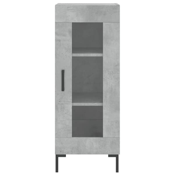 vidaXL Highboard betonggrå 34,5x34x180 cm konstruert tre