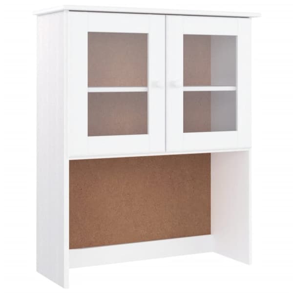 vidaXL Topp til kommode ALTA hvit 77x30x92 cm heltre furu