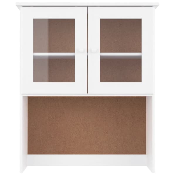 vidaXL Topp til kommode ALTA hvit 77x30x92 cm heltre furu