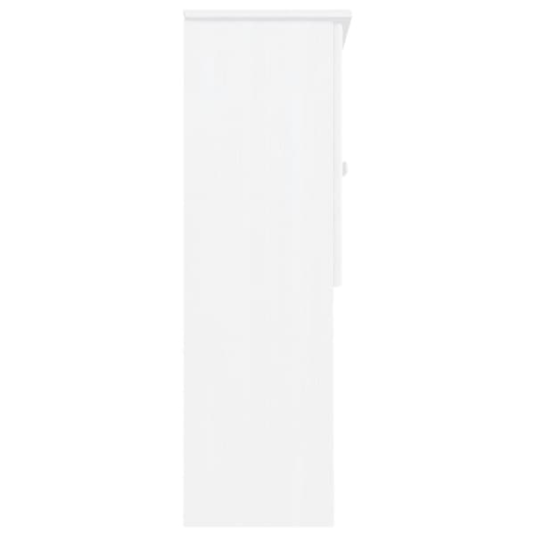 vidaXL Topp til kommode ALTA hvit 77x30x92 cm heltre furu
