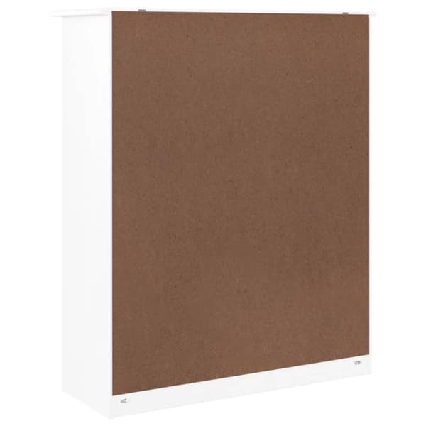 vidaXL Topp til kommode ALTA hvit 77x30x92 cm heltre furu