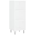Miniatyrbilde 5 av 11: vidaXL Highboard hvit 34,5x34x180 cm konstruert tre