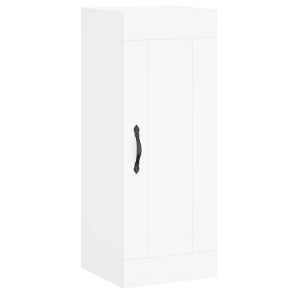 vidaXL Highboard hvit 34,5x34x180 cm konstruert tre