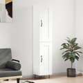 Miniatyrbilde 2 av 11: vidaXL Highboard høyglans hvit 34,5x34x180 cm konstruert tre