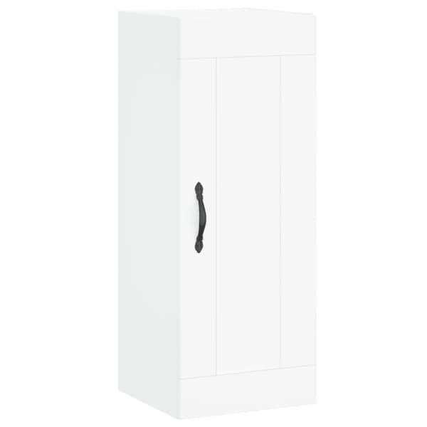 vidaXL Highboard hvit 34,5x34x180 cm konstruert tre
