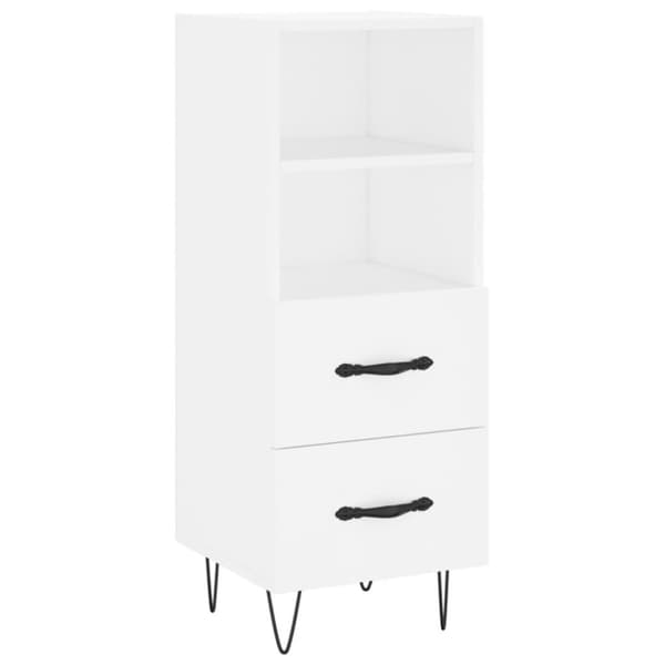 vidaXL skab 34,5x34x180 cm konstrueret træ hvid