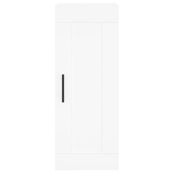 vidaXL Highboard hvit 34,5x34x180 cm konstruert tre