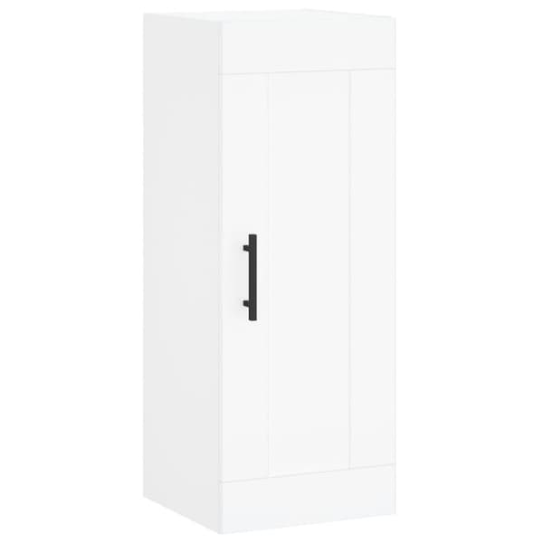 vidaXL Highboard hvit 34,5x34x180 cm konstruert tre