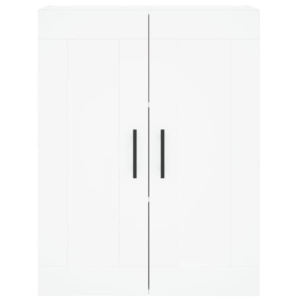vidaXL Högskåp vit 69,5x34x180 cm konstruerat trä