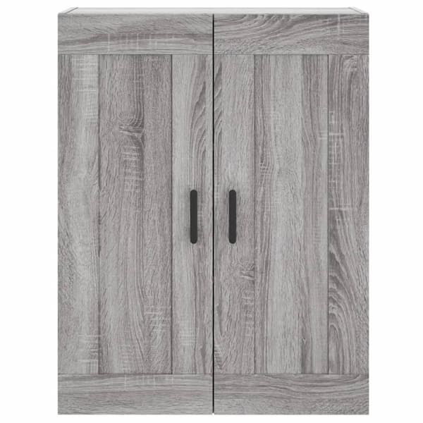 vidaXL Highboard grå sonoma 69,5x34x180 cm konstruert tre