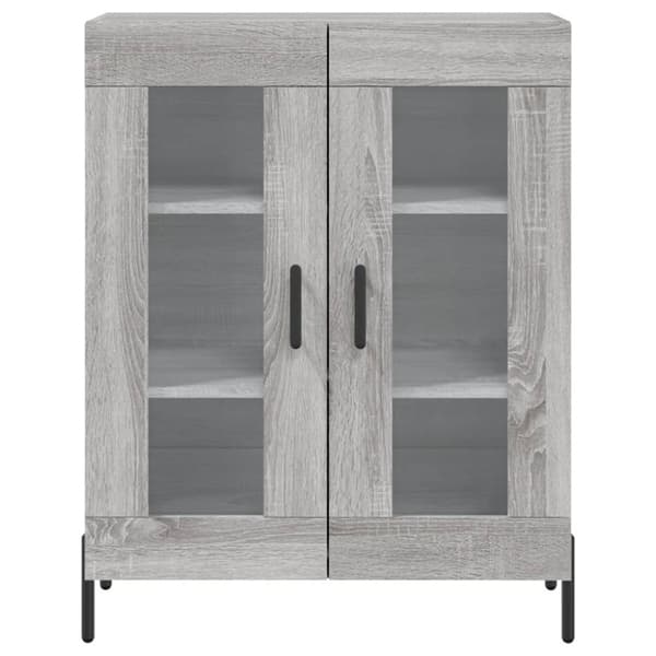 vidaXL Highboard grå sonoma 69,5x34x180 cm konstruert tre