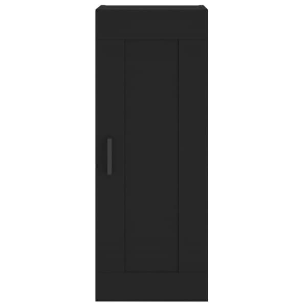 vidaXL Highboard svart 34,5x34x180 cm konstruert tre