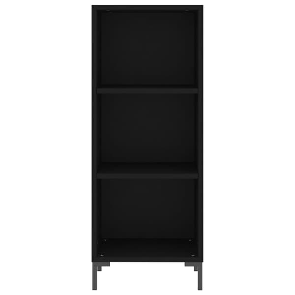 vidaXL Kaappi musta 34,5x34x180 cm tekninen puu