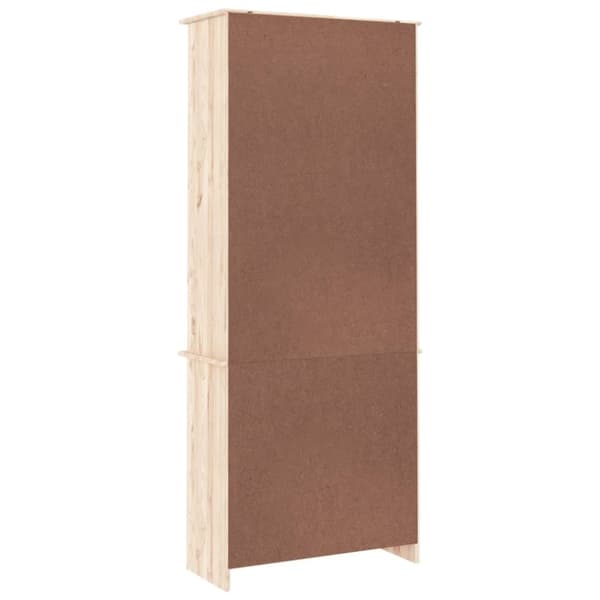 vidaXL vitrineskab ALTA 77x35x186,5 cm massivt fyrretræ