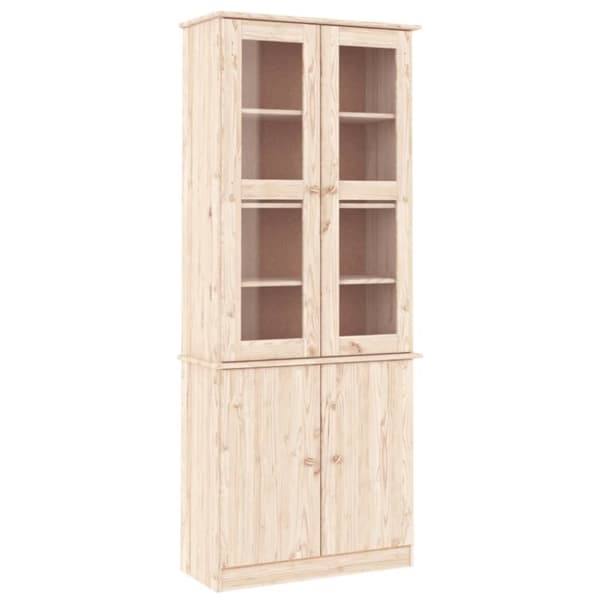 vidaXL Vitrine ALTA 77x35x186,5 cm heltre furu