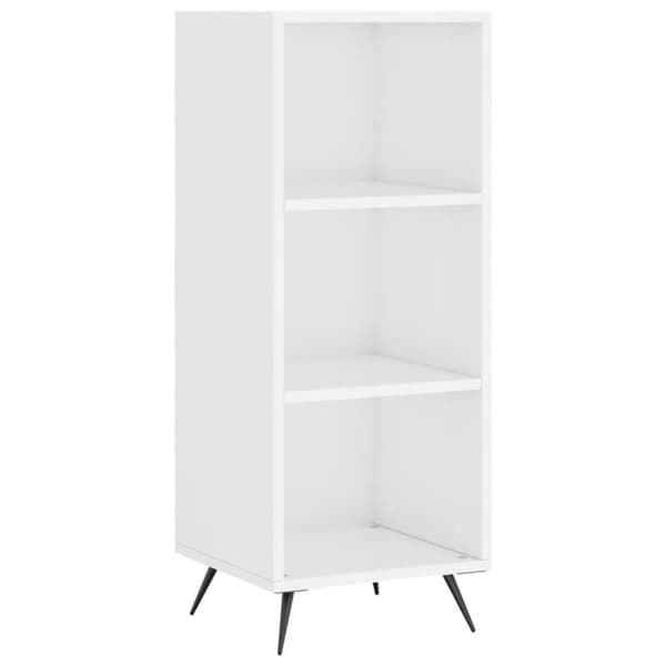 vidaXL skab 34,5x34x180 cm konstrueret træ hvid højglans