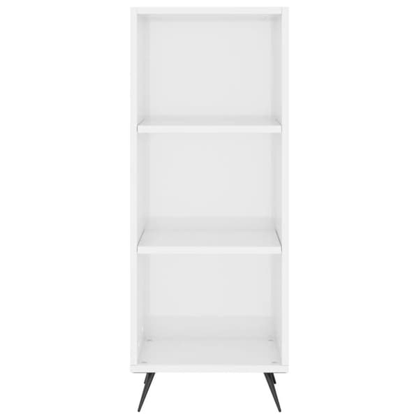 vidaXL skab 34,5x34x180 cm konstrueret træ hvid højglans