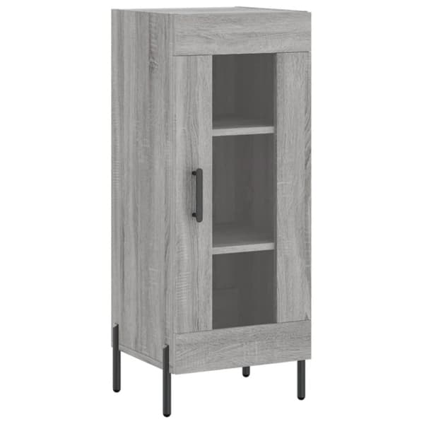vidaXL Highboard grå sonoma 34,5x34x180 cm konstruert tre