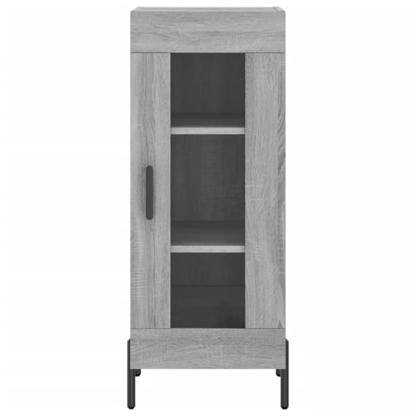 vidaXL Highboard grå sonoma 34,5x34x180 cm konstruert tre