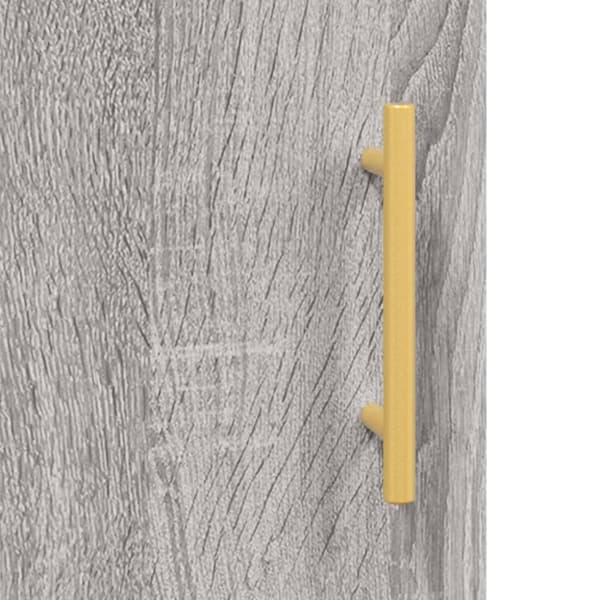 vidaXL højskab 34,5x34x180 cm konstrueret træ grå sonoma-eg