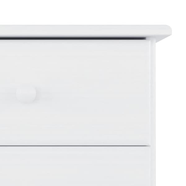 vidaXL Skjenk ALTA hvit 77x35x73 cm heltre furu