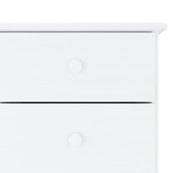 vidaXL Skänk ALTA vit 112x35x73 cm massiv furu