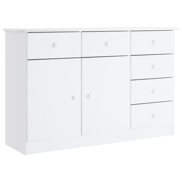 vidaXL Senkki ALTA valkoinen 112x35x73 cm täysi mänty